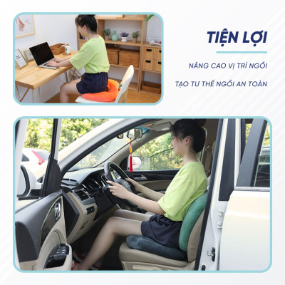 Đệm Nâng Chiều Cao Cho Ghế Ngồi Hình Thú Dễ Thương | Giúp Nâng Chiều Cao Ghế Ngồi, Êm Ái, Tiện Lợi