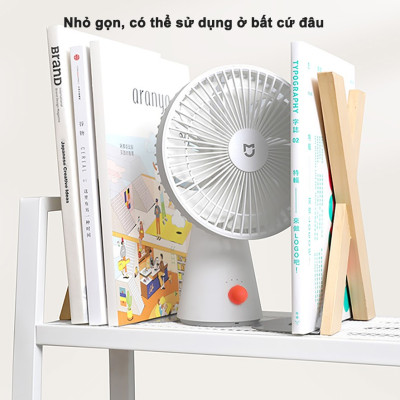 Quạt Tích Điện Để Bàn Xiaomi Mijia Phiên Bản 2023 Không Gian Sử Dụng 10-20m2 Sử Dụng 18 Giờ Liên Tục - Hàng Chính Hãng