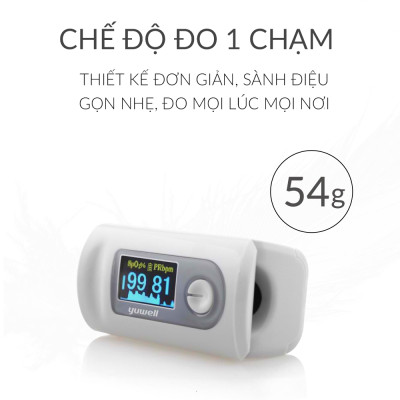 Máy đo nồng độ 0xy trong máu điện tử Yuwell YX301 - nhập khẩu chính hãng, bảo hành 24 tháng