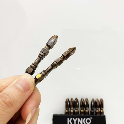 (VỈ 10 CÁI) Mũi bắn vít 2 đầu PH2 chống sốc chiều dài 65mm MVKMXPH2 -65-V10-N4 KYNKO CHÍNH HÃNG