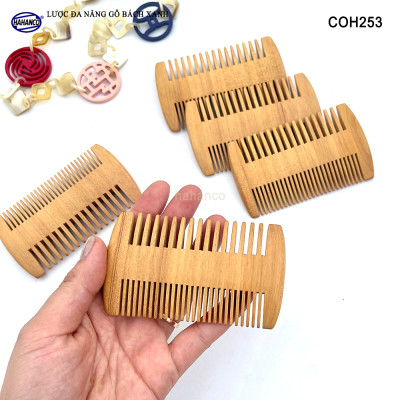 Lược Bí 2 Kiểu Răng Thưa Và Mau Chải Tóc Gỡ Rối Mùi Gỗ Thơm Dễ Chịu - COH253