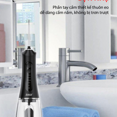 Máy Tăm Nước Cầm Tay Chính Hãng Lorca TA 9109WT Vệ Sinh Răng Miệng, Bộ 5 Đầu Tăm, 5 Chế Độ Sử Dụng