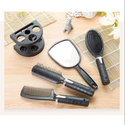 Bộ  4 Món  Gương  và Lược  Trang Điểm Cao Cấp Thiết Kế Sang Trọng ,Nhỏ Gọn Tiện Dụng Dễ Mang Theo