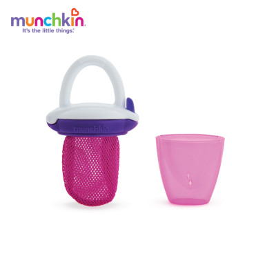 Túi ăn chống hóc có nắp (màu ngẩu nhiên)