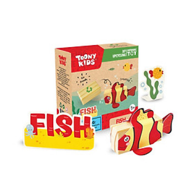 Bộ Đồ Chơi DIY TOONYKIDS Phiêu Lưu Đại Dương Sea Animal Fish Cho Bé TN00124-006 [Tặng Kèm Sticker]