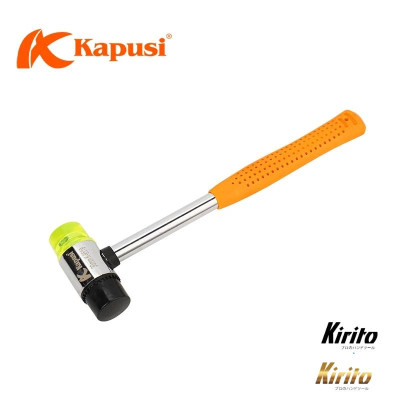Búa cao su đa năng 2 đầu vàng đen KAPUSI đủ kích cỡ