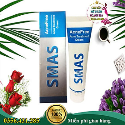 Kem Ngừa Mụn Smas AcneFree Acne Treatment Cream 25g -Smas skincare for prevent acne mẫu mới