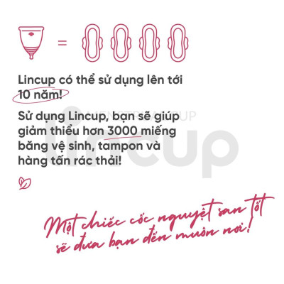 Cốc nguyệt san Lincup 0 chính hãng (25ml) - Nhập Khẩu Mỹ