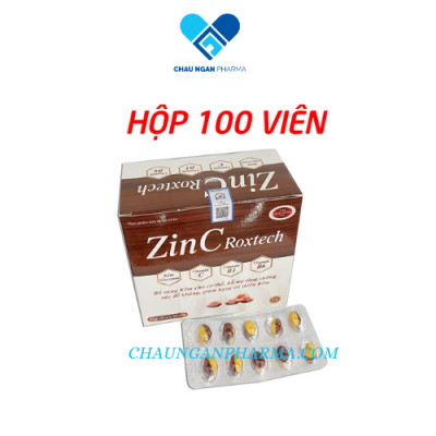 Zinc Roxtech bổ sung kẽm, hỗ trợ ăn ngon, tăng cường sức khỏe, tăng sức đề kháng, miễn dịch chống còi xương
