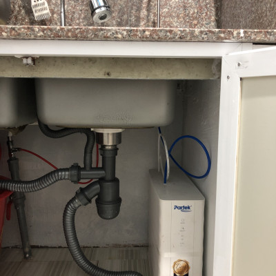 Máy lọc nước uống chính hãng Partek P3385-USF màng sợi rỗng cùng vật liệu KDF và than hoạt tính cao cấp