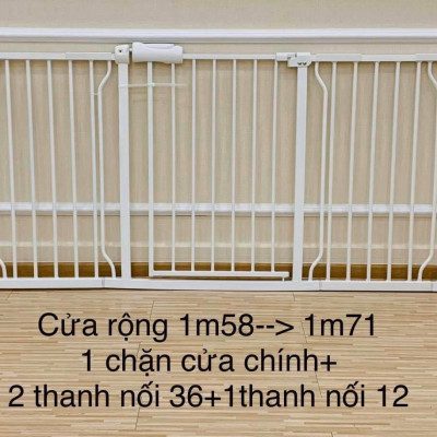 Thanh Nối 36cm Chắn Cửa Chặn Cầu Thang Umoo An Toàn Cho Bé