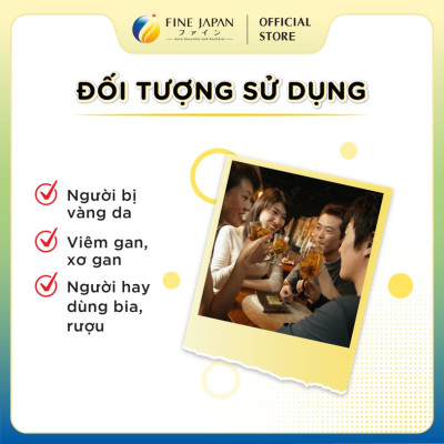 Viên uống giải độc và bảo vệ gan FINE JAPAN gói 75 viên (25 ngày), 90 viên (30 ngày)và 270 viên (90 ngày)
