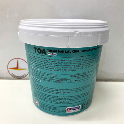 Sơn nước Toa thoải mái lau chùi siêu bóng màu trắng _1L