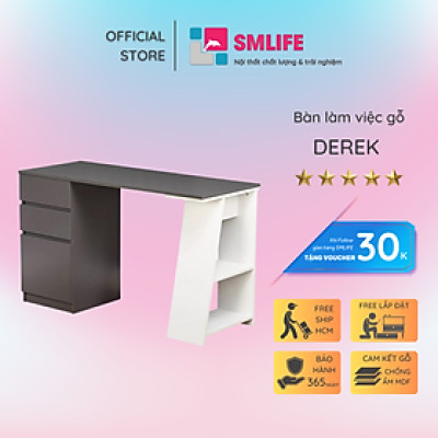 Bàn làm việc đơn giản thiết kế thanh lịch SMLIFE Derek