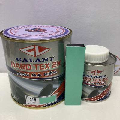 Sơn sắt mạ kẽm không cần lót Hard Tex 2K màu xanh Jade 418 1L