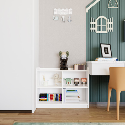 [Happy Home Furniture] KID, Kệ lưu trữ 4 ngăn cho trẻ em, 90cm x 32cm x 70cm ( DxRxC), TLT_006