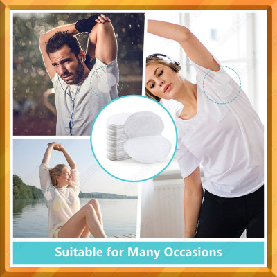 Combo  10 miếng dán thấm hút mồ hôi vùng da dưới cánh tay cho nam và nữ giúp thoáng khí khử mùi an toàn và tiện lợi 