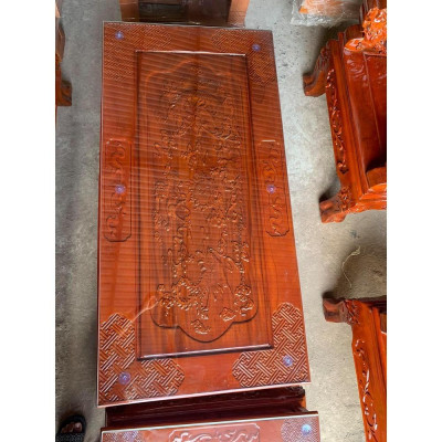 bộ bàn ghế phòng khách rồng khuỳnh gỗ xà cừ tay 12