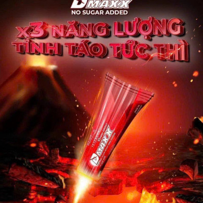 DMAXX thức uống bổ sung vitamin năng lượng không đường DAMODE 41 gói màu đỏ mỗi gói 2,2gr