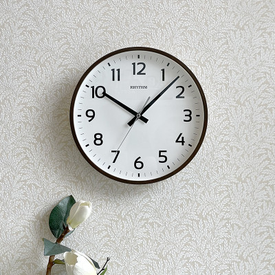 Đồng hồ Rhythm CMG619NR06- Kt 30.5 x 3.5cm, 630g, Vỏ nhựa. Dùng Pin.