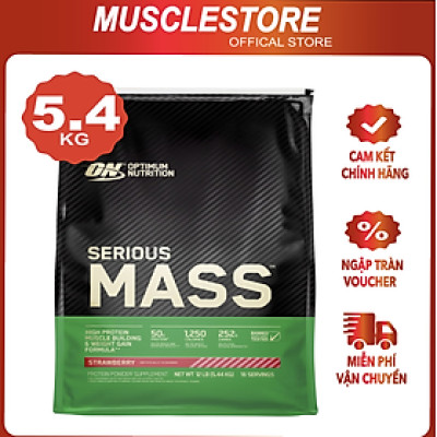 Optimum Nutrition Serious Mass 12Lbs (5.4KG) Sữa Tăng Cân Bổ Sung Calo, Protein, Vitamin Khoáng Chất