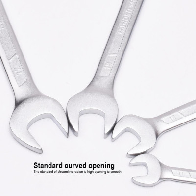 Bộ Cờ Lê 2 Đầu 15 Món – Mạ Chrome Chống Gỉ – Kích Thước 8–32mm – Có Túi Treo