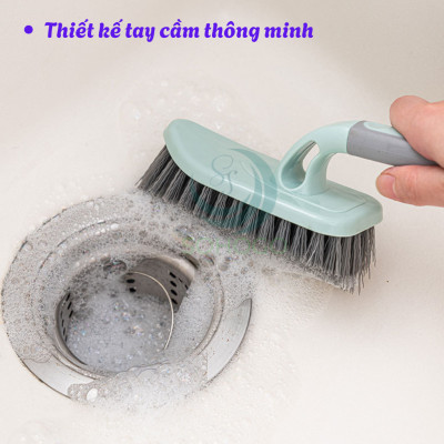 Bàn chải đa năng tay cầm tiện lợi  -Bàn chải chà sàn – chà tường – vệ sinh giày dép đa năng - Bàn chải cọ góc – làm sạch mạnh mẽ mọi bề mặt