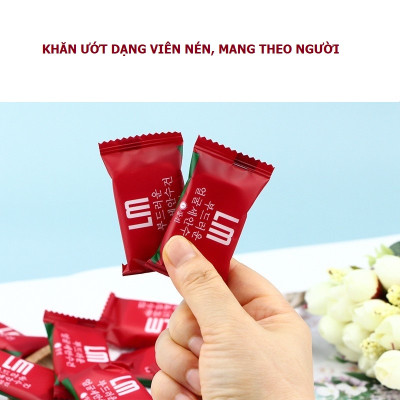 Set 20 Viên Nén Khăn Ướt Nhỏ Gọn, Chất Liệu Mềm, Mịn, Dùng 1 Lần Tiện Dụng Sạch Sẽ Trong Gia Đình, Phù Hợp Khi Đi Du Lịch.  TakyHome 5850Set20