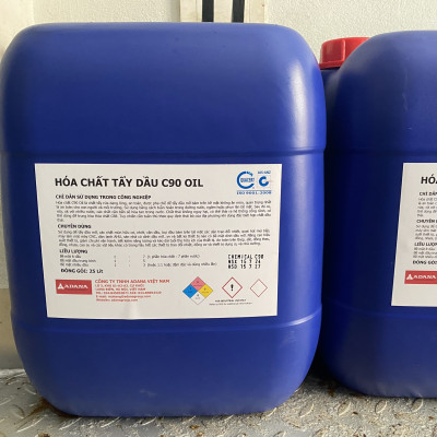 Hóa chất vệ sinh dầu mỡ trên bề mặt thiết bị máy móc siêu sạch- An toàn- Tiết Kiệm- C90 Oil 25 Lít