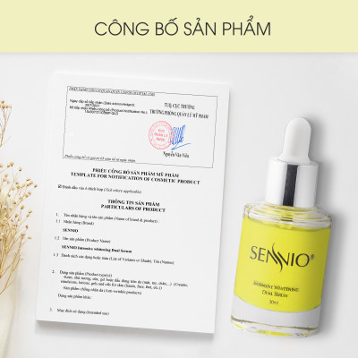 Serum dưỡng da Sennio Intensive Whitening Dual dưỡng da nám trắng da mặt chính hãng Hàn Quốc 30ml SNO 809