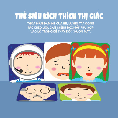 Sách - Thẻ Siêu Kích Thích Thị Giác Cho Trẻ Sơ Sinh - Bộ Thẻ Giúp Bé 0-3 Tuổi Phát Triển Toàn Diện