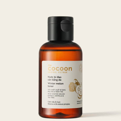Combo Toner bí đao cân bằng da cocoon 140ml + Nước dưỡng tóc tinh dầu bưởi Pomelo Cocoon 140ml