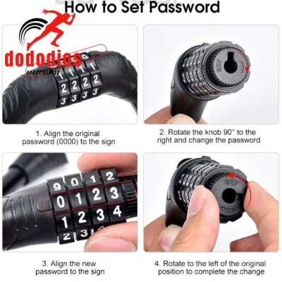 Khóa Xe Đạp Khóa dây cho xe đạp Chống Xe Đạp trộm thay đồ vòng kết hợp khoá xe mô tô khóa xe đạp xe đạp leo núi khóa an ninh Xe Đạp - Khóa Bánh Xe Đạp Đường Trường MTB, Khóa Xe Đạp Xe Tay Ga Xe Máy An Toàn Chống Trộm - Hàng Chính hãng dododios