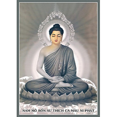 TRANH PHẬT GIÁO - TRANH TRÁNG GƯƠNG - TRANH TREO TƯỜNG PHẬT THÍCH CA(TẶNG KÈM ĐINH 3 CHÂN)