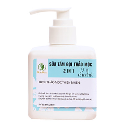 Sữa tắm gội thảo mộc cho bé Wonmom 250ml