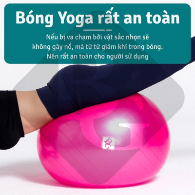 [KHÔNG KÈM BƠM ] Bóng Tập Yoga 75cm-Bóng Tập Thể Hình- Hàng Cao Cấp Chính Hãng  (hàng nhập khẩu)
