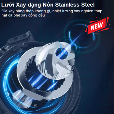 Máy pha cà phê bán tự động 3 trong 1 tích hợp xay cà phê 15 chế độ thương hiệu Mỹ cao cấp HiBREW H14 - Hàng Nhập Khẩu