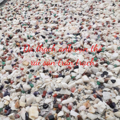 Đá thạch anh vụn thô 1x2cm NHASAN rải nền, trấn trạch