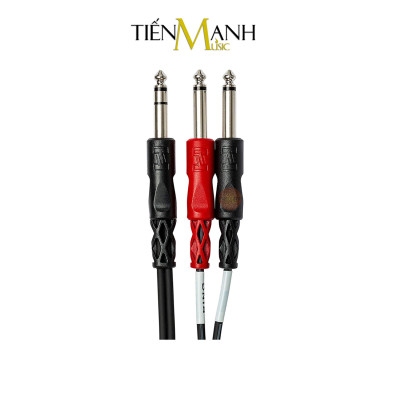 Dây Cáp Chia Tín Hiệu Chữ Y Hosa STP-202, STP203  Đầu 6ly Stereo TRS sang 2 Đầu 6ly Mono TS Cable 1/4 in STP202, STP203 Hàng Chính Hãng
