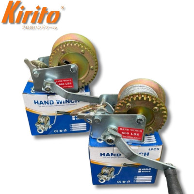 Tời Quay Cầm Tay kéo vật nặng 600lbs - 1000lbs Kèm Dây Cáp 8 Mét