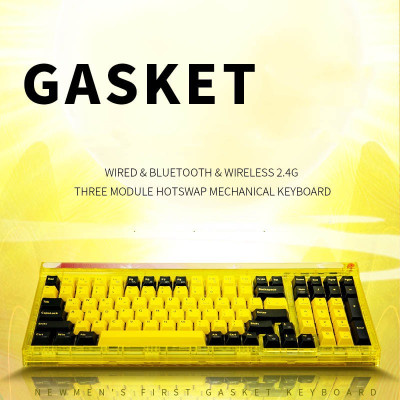 Bàn phím cơ không dây Newmen GM980 Starry Sky Sunset clouds - Sunrise light Nebula - Hàng Chính Hãng