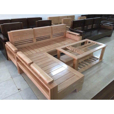 Bộ ghế phòng khách làm bằng gỗ tự nhiên 100%