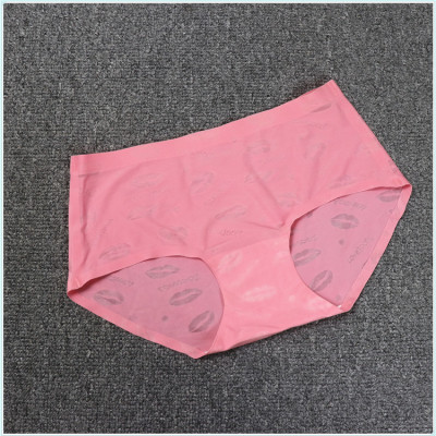 Combo 5 quần lót thun lạnh in hình môi, vải thông thoáng co dãn