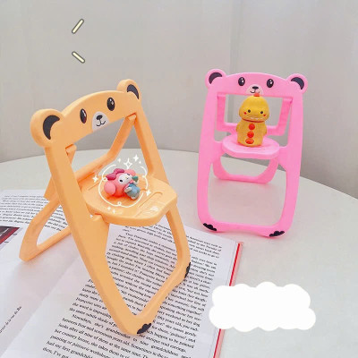 Giá Đỡ Điện Thoại Ghế Xếp Gấp Gọn Hình Gấu Cute