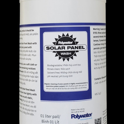 Hóa chất nước rửa vệ sinh tấm pin năng lượng mặt trời - chai 5 Lít