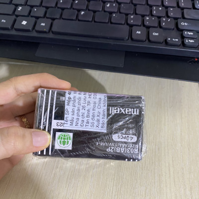 40 VIÊN PIN MAXELL AAA TEM BẠC - HÀNG CHÍNH HÃNG