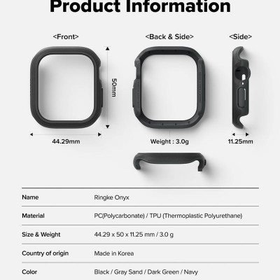 Ốp dành cho Apple Watch 10 RINGKE Onyx 46mm - Hàng Chính Hãng