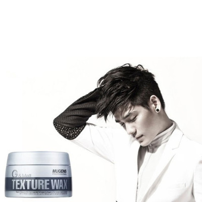 Sáp vuốt tóc siêu cứng Mugens Texture Wax Hàn Quốc 90g + Móc khóa