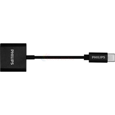 Cổng chuyển đổi Philips 2 in 1 USB-C to Audio Adapter SWA3021 - Hàng chính hãng