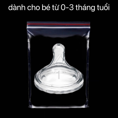 [ Không có vỏ hộp ] - Lẻ 01 cái núm ty thay thế bình sữa Dr.Brown